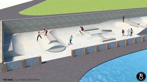 Cold Knap Skatepark Design (Perspective 2)